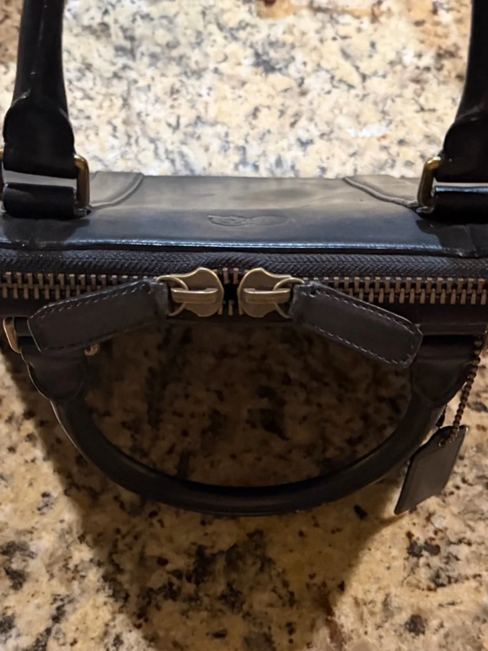 Rare 2000’s Coach GQ Collab, Black Leather Briefcase Tote